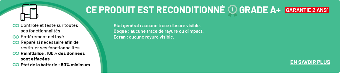 Ce produit est reconditionné
